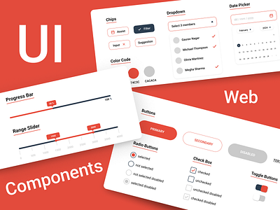 UI Web Components components dribbble ui ui components ui web components ux web website