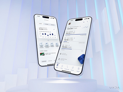 Emirates NBD Banking App That Fits Users' Lifestyle in Dubai banking cx dashboard dubai finance financial fintech less is more light ui lux nav online banking premium product design retail banking uae ui user experience user interface ux