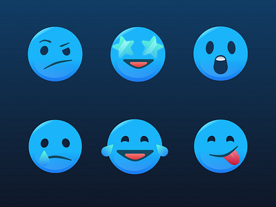 Custom Emojis branding emoji figma graphic design illustration illustrator sticker design stickers vector