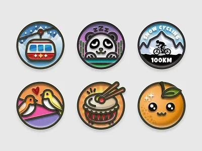 February 2024 achievement badge badges pin sticker