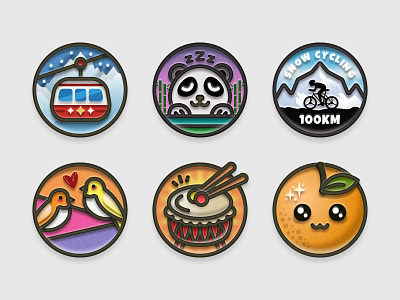 February 2024 achievement badge badges pin sticker