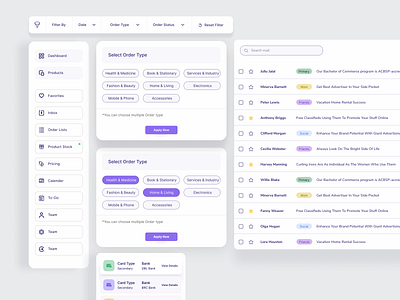 UI dashboard by Pinki Ghosh Dastidar on Dribbble