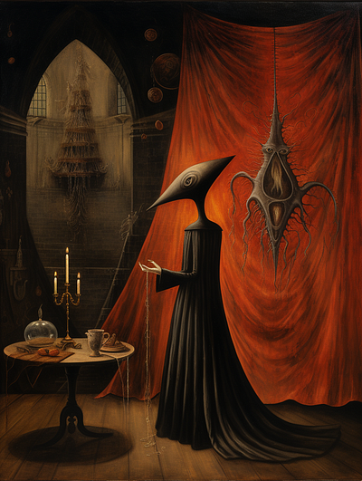 Echoes of Remedios dark dark illustration illustration poster remedios varo