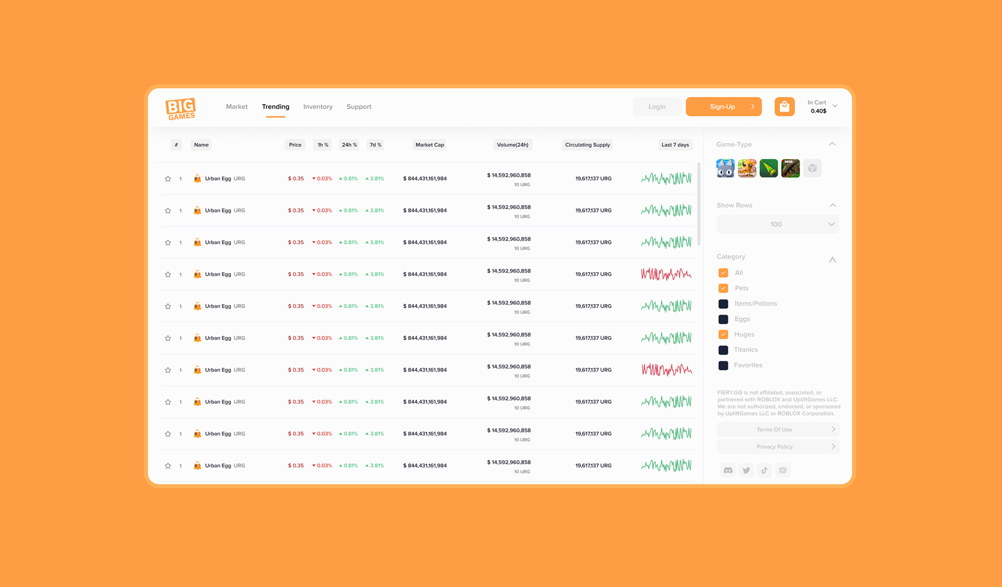 Roblox Marketplace - Trending design graphic design market trending ui ux website