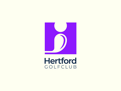 Logo Design for Hertford Golf Club brand identity branding classic club color golf graphic design green leisure logo logo design minimal modern negative space sport visusl
