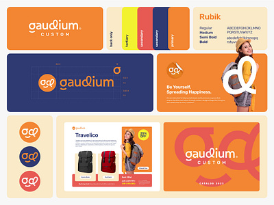 Gaudium Custom - Manufacturer Bags adobe illustrator adobe photoshop brand identity branding logo logo design visual identity