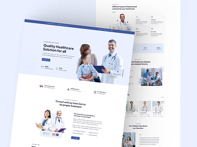 Medical Website | Landing Page branding design figma healthcare landing page medical ui uiux ux website