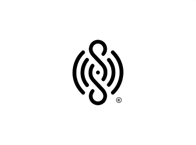 SS Signal Logo Combination design designers graphic design icon identity initials logo internet logo logomark logos monogram logo network provider services signal