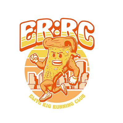 Elite Rig Running Club's 2023 merchandise 2d branding design design graphic design illustration illustrator vector