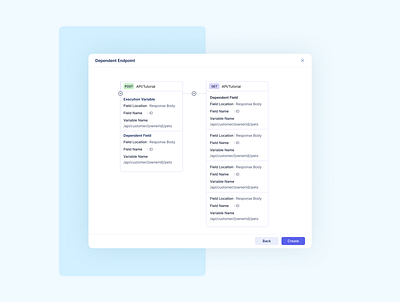 Dependent Endpoint product ui ux