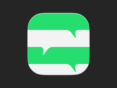 Chat icon. app appicon brand branding bubble chat communication conversation icon icons imessage indie ios logo macos message mobile saas social text