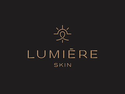 LUMIERE SKIN animation branding design logo vector