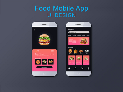 Food Mobile App UI/UX Design app app ui ux design delivery figma figma design food app design food delivery app mobile app ui ux prototype ui ui design uiux user experience design user flows user interface design user persona user research ux ux design wireframe