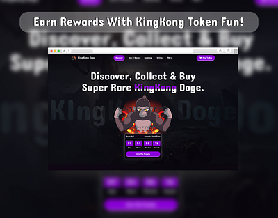 KingKong Coin Tailwind CSS Web Template crypto crypto business crypto currency crypto investing css currency html html5 kingkong coin meme coin meme coin landing page responsive taildwind tailwind template token coin
