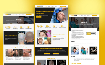 website design UX/UI for ScalpCanvas branding design graphic design logo ui ux web design