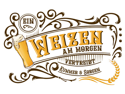 Weizenbier graphic design