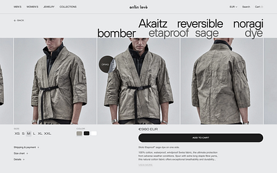 Enfin Leve. E-commerce redesign. Product page e commerce enfin leve ui uprock ux web design