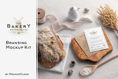 Bakery Branding Mockup Kit bakery branding mockup kit business card mockup cards clean community engagement e wallet envelope finance app fintech mobile app mockup money notifcation payment payment confirmation review payment rusitc fabric successful payment transactions uiux