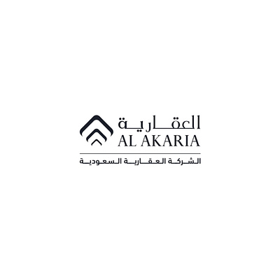 Al Akaria Logo branding developer graphic design identity logo real estate saudi