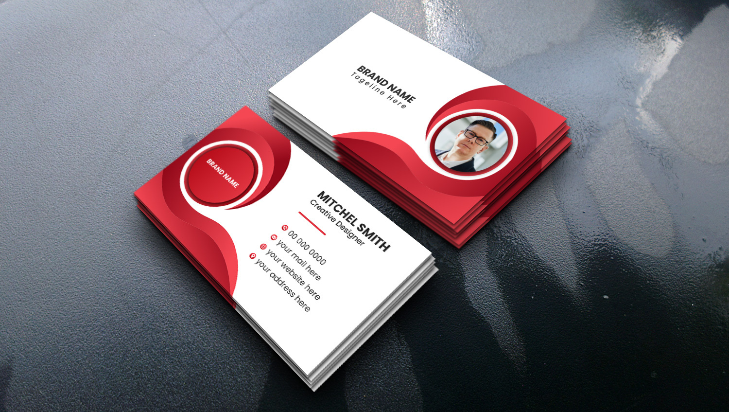 VISITING CARD DESIGN TEMPLATE by MD Hussain Ahmed on Dribbble