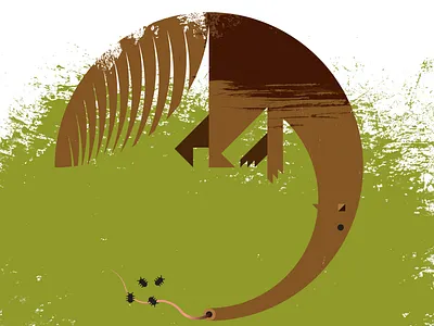 Ant Eater animals ant eater cartoon charlie harper fauna retro