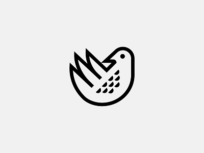 Dove Monoline bird brand branding dove graphic design icon logo logo bird logo for sale logodesign logomark monoline symbol zalo estevez
