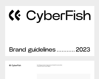 CyberFish Brand brand brand guidelines branding cvi design graphic design minimal visual identity