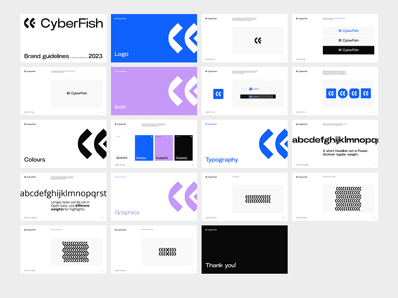 CyberFish - CVI branding colours cvi design graphic design graphics icon logo