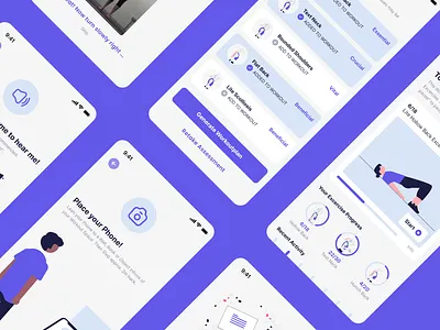 Personal AI Posture Physiotherapist App Student Concept ai health healthcare healthcare ui healthcare ux medical medical ui medical ux physio ui user experience ux