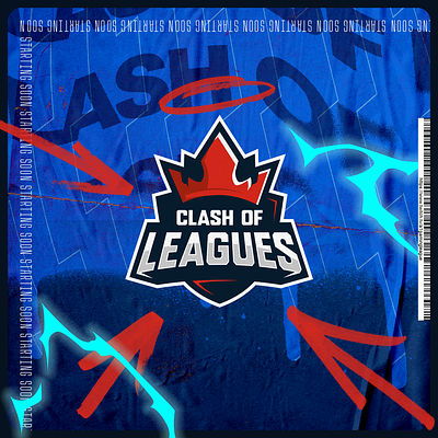 Clash of Leagues key visual logo poster social media typography
