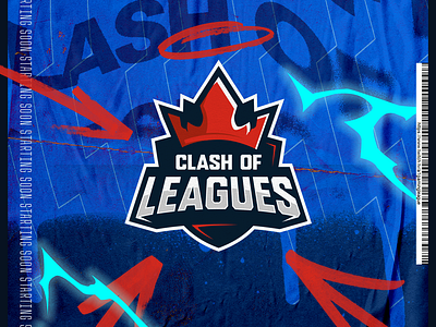 Clash of Leagues key visual logo poster social media typography