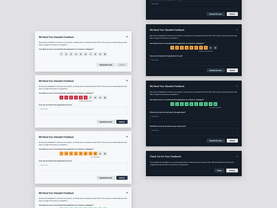 Net Promoter Score (NPS) app ui