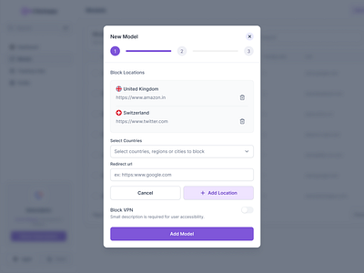 Bunch of Modals - UI Design System bootstrap card content invite team minimal minimalism modal modals onboarding product design search location security streaming tracker ui ui design user interface