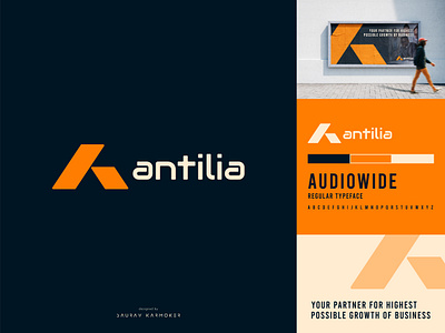 antilia creative logo design abstract