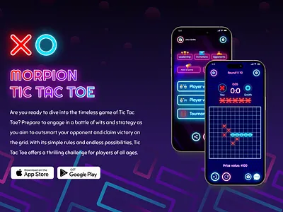 Tic Tac Toe app UI app ui design figma ui ux
