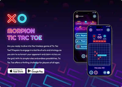 Tic Tac Toe app UI app ui design figma ui ux