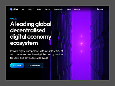 Digital Economy Ecosystem Landing Page landing web design