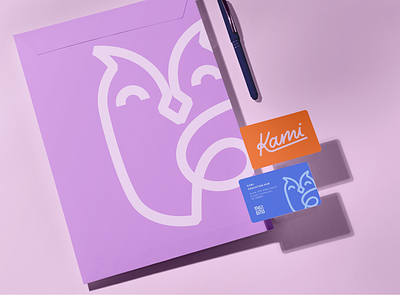 Kami - Educational Hub Branding brand brand design brand identity branding education hub learning learning platform mascot owl stationery visual identity wisdom