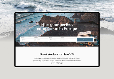 Campervan Landing Page landing page