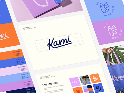 Kami - Educational Hub Branding brand identity branding brandmark educational learning platform logo logo suite logomark online learning owl visual identity