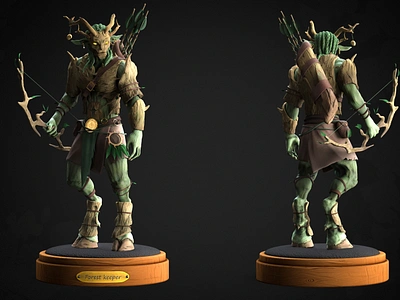 Forest Keeper 3d 3d art 3d character character character design sculpting zbrush