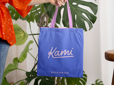 Kami - Educational Hub Branding blue brand identity branding brandmark education learning hub lettermark logomark online learning orange owl purple visual identity wordmark