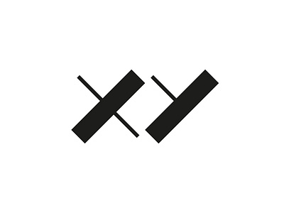 XY branding concept graphic design identity logo minimal simple wordmark
