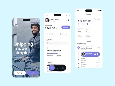 Logistics Mobile App Design @ Flagship cash on delivery figma live tracking logistics logistics app mobile mobile app orders shipment shipping tracking ui uiux ux