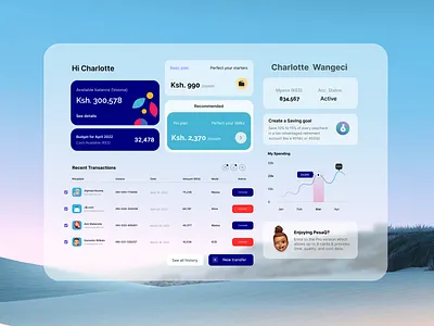 Financial UI Kit for BudgetPIN animation branding design graphic design illustration kenyan designer logo minimalist nairobi motion graphics ui ui designer ux ux design kit ux designer kenya