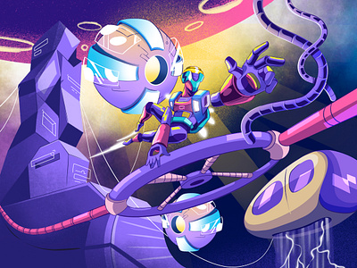 Astro-Bot | Space Travel | Orbix Studio action animation astronut branding color design graphic design illustration landing page logo minimal motion graphics robot scifi ui uiux web design website