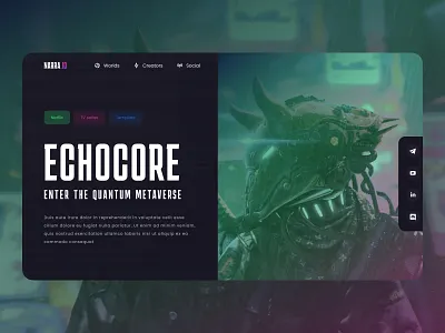 UX/UI Design Concepts for Metaverse Project grid based layout