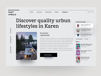 The East Africa Real Estate Magazine animation branding graphic design housingmarket logo motion graphics ui ux