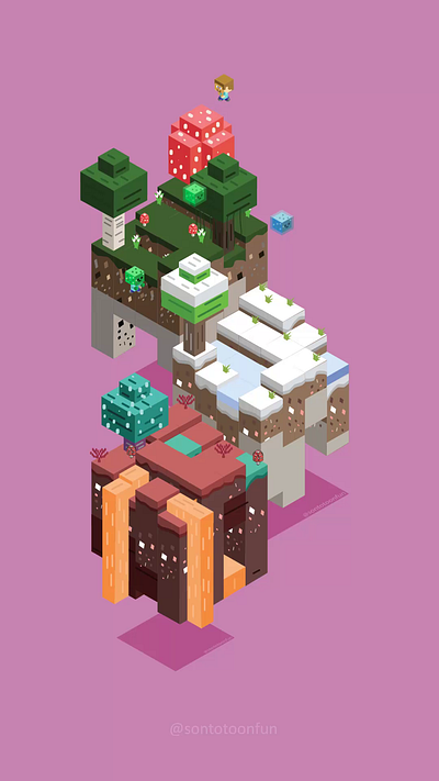 Minecraft Inspired Motion Graphic animation minecraft motion graphics