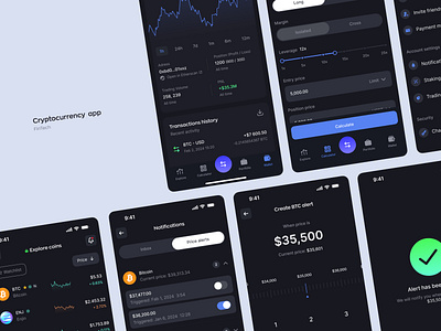 Stellar - cryptocurrency app clean crypto cryptocurrency fintech graphics mobileapp product productdesign statistic trading uxui